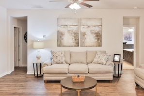 Another view of the living room and the gorgeous decor