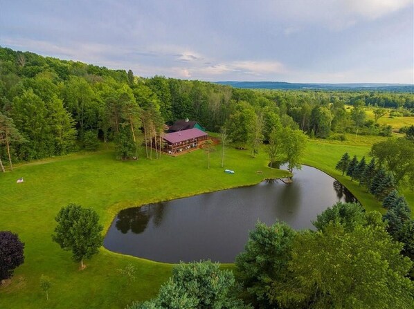 Ariel view of property / Serenity at it's best