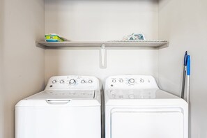Full-Sized Washer and Dryer