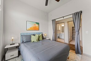 Bedroom 2 (Curtains only for privacy, no door)