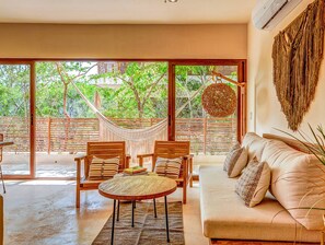 Wonderful natural light illuminates the space
