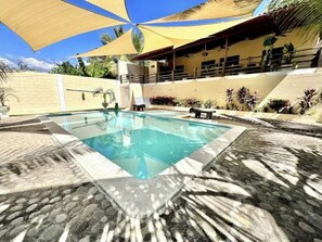 Pool with shade , or just sit under patio and relax 