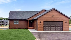 Front of Cabin with 4 Parking Spots - Pickleball Court Added, See Image