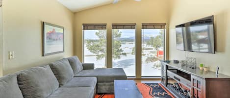 Pagosa Springs Vacation Rental | 2BR | 2BA | Stairs to Access | 1,152 Sq Ft