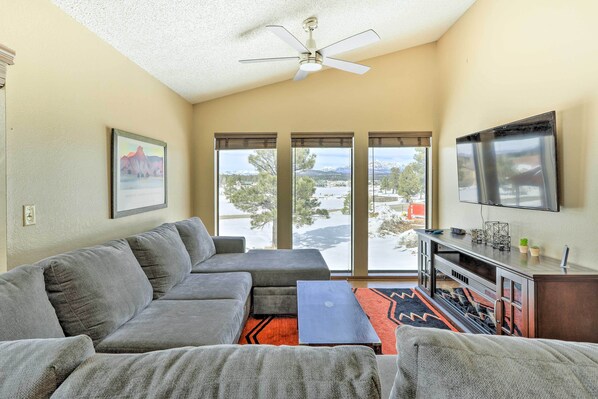 Pagosa Springs Vacation Rental | 2BR | 2BA | Stairs to Access | 1,152 Sq Ft