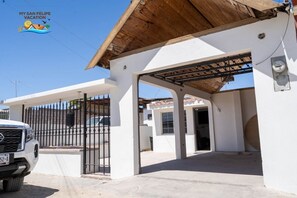 San Felipe in town airbnb - front view parking area