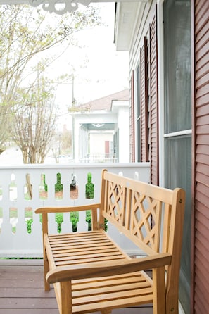 Sit out on the patio and watch the world go by