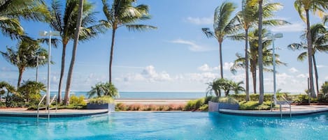 Infinity Pool with Atlantic Ocean in the background 