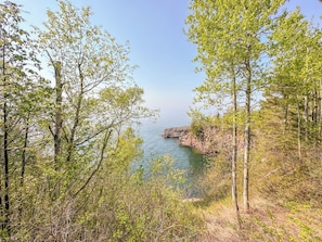 With no visible neighbors you'll love this Lake Superior retreat.
