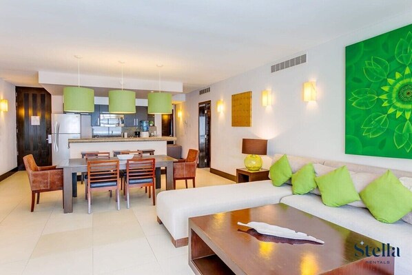 An open living space for optimal interaction when spending time with your vacation crew