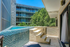 Enjoy the plunge pool right outside your private terrace