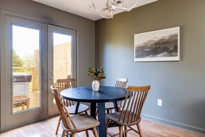 Enjoy Vibrant decor while savoring your meals together!