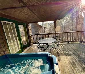 House, Porch, Deck, Tub, Hot Tub