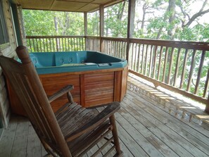 House, Porch, Tub, Hot Tub, Deck