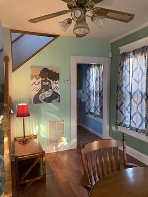 Indoors, Lamp, Chair, Furniture, Ceiling Fan