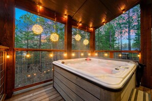 [1st floor deck] Hot Tub