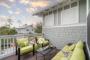 A gorgeous upstairs balcony.