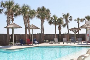 Chill out at the pool on those hot Texas days.