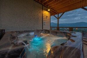 Soak your troubles away in a private outdoor hot tub