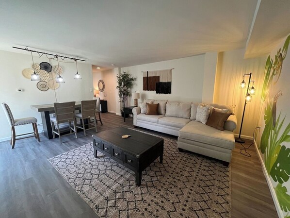 Living Room and Dining Area