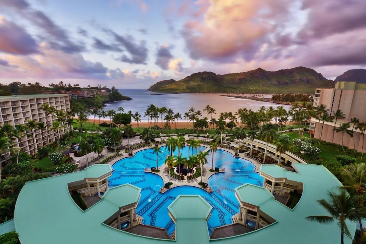 Marriott Kaua’i Beach Club, Oceanfront, Kitchenette, Access to Resort Amenities