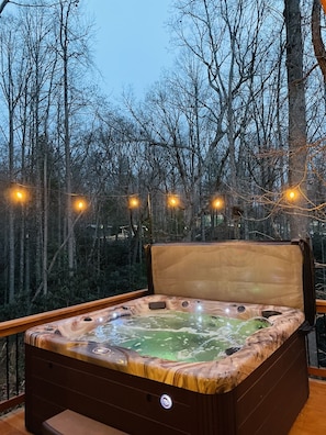 Hottub view at Night