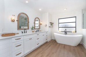 Double vanity and all the room you need to get ready!