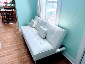 White futon