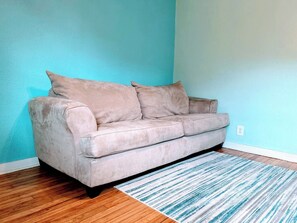 Plush double sleeper sofa
