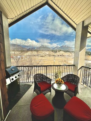 Mountain view from top floor