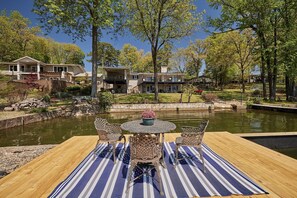 View of back of house from lake dock