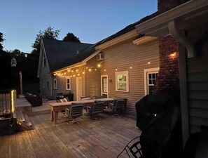Outdoor deck area