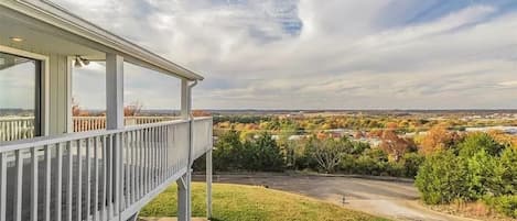 View off the deck to the west/northwest.  Catch epic sunsets from here every day.  