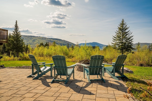 The view doesn’t get much better than lounging back in one of the Adirondacks