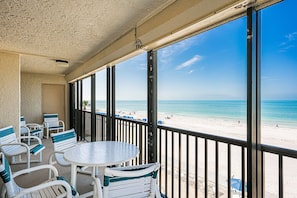 Outdoor living area on private balcony