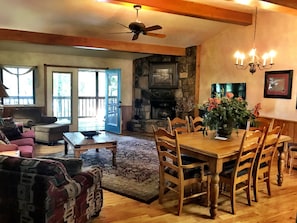 Furniture, Table, Dining Room, Dining Table, Indoors