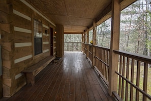 Wrap Around Porch to enjoy all seasons at the cabin!