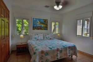 Master bedroom with king size bed