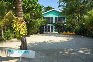 Large beach front garden
