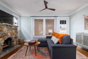 Living room space at the front of the house