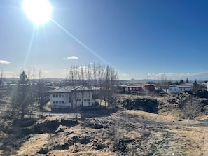 View from balcony and living area