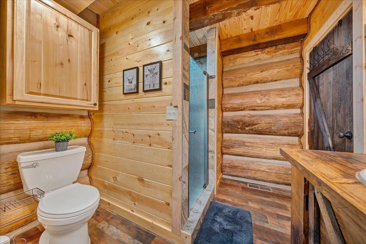 Real Log Cabin w/ Trout Pond close to Mcaffee Knob, Dragons tooth, Tinker Cliffs