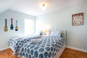 Two twin beds and two twin trundle beds in 2nd floor bedroom 