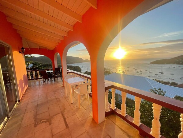 View of sunset