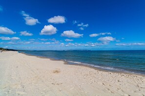 Der Strand vor der Villa Strandidyll