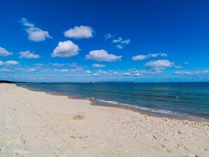 Der Strand vor der Villa Strandidyll