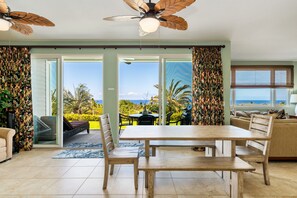Enjoy beautiful ocean views right out of the dining room