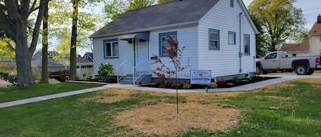 front of the house