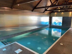 Heated indoor swimming pool