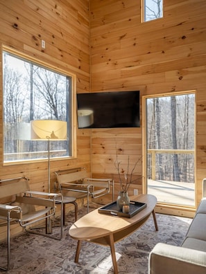 "The whole space was extremely organized, clean and decorated very chic! The loft style cabin with the bed located on the “2nd floor” was only a ladder climb away and made the experience at the cabin even more unique. I highly recommend this accommodation. I would definitely come back again" - Airbnb guest review